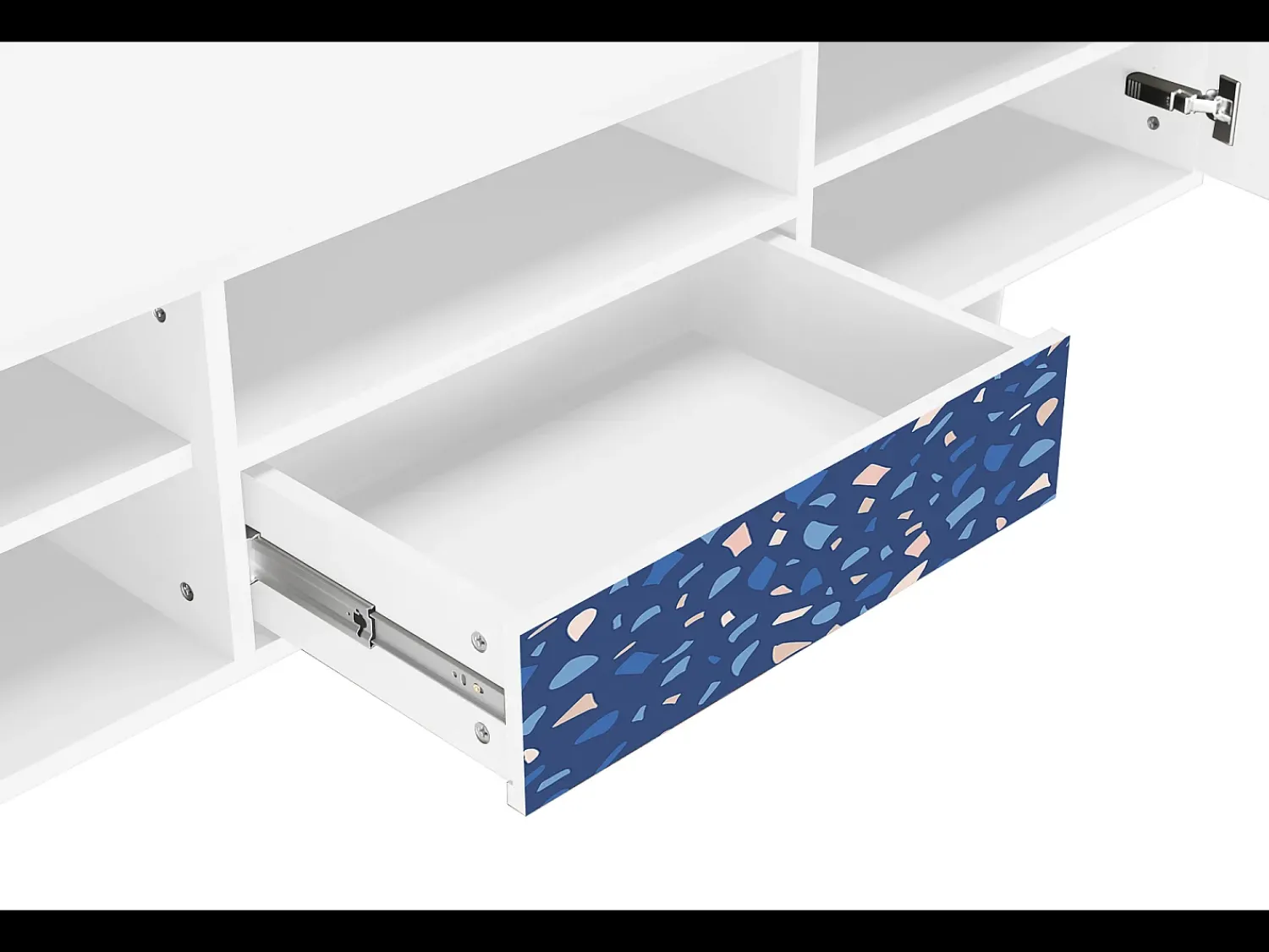 Móvel De Tv| Mueble de TV - 170х59х41 cm - T6 - Soap Whirpool, Branco Bege