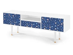 Móvel De Tv| Mueble de TV - 170х59х41 cm - T6 - Soap Whirpool, Branco Bege