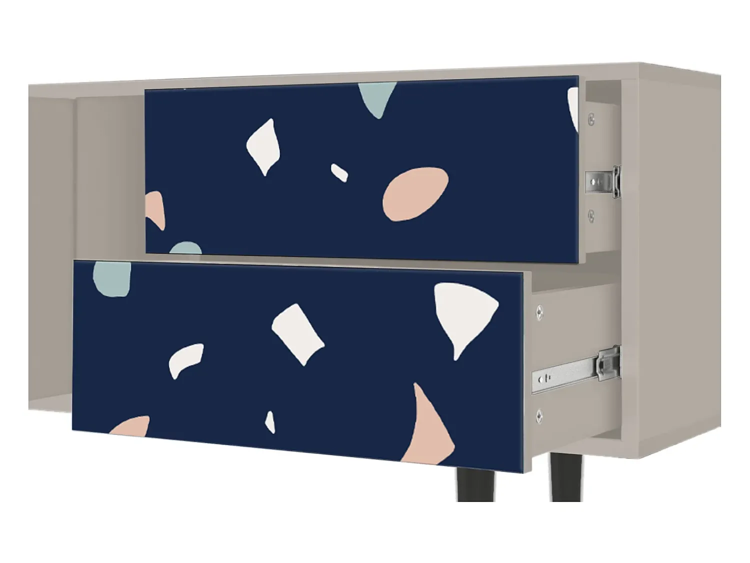 Hot Mueble de TV - 170х69х48 cm - T1 - Space Satellites, Areia Bege
