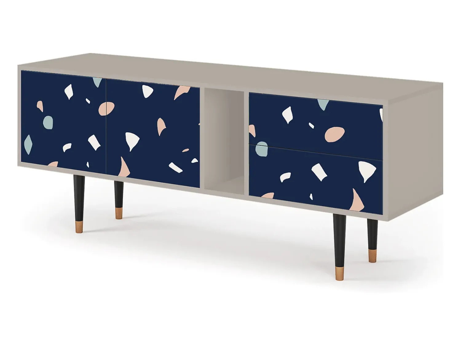 Hot Mueble de TV - 170х69х48 cm - T1 - Space Satellites, Areia Bege