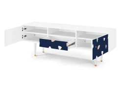 Outlet Mueble de TV - 170х59х41 cm - T6 - Space Satellites, Branco Bege