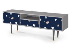 Móvel De Tv| Mueble de TV - 170х59х41 cm - T6 - Space Satellites, Cinza Cinzento