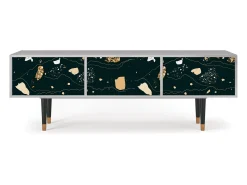 Móvel De Tv| Mueble de TV - 170х59х48 cm - T4 - Space Rocks, Cinza Cinzento