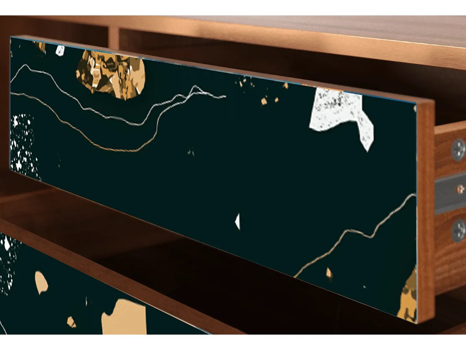 Mueble de TV - 170х59х48 cm - T4 - Space Rocks, Nogueira^ Móvel De Tv