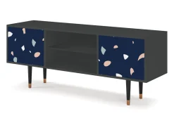 Móvel De Tv| Mueble de TV - 170х69х48 cm - T2 - Space Satellites, Antracite Cinza antracite