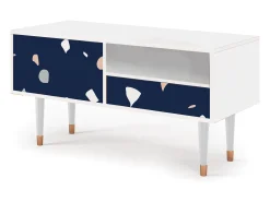 Móvel De Tv* Mueble de TV - 115х59х48 cm - T3 - Space Satellites, Branco Bege
