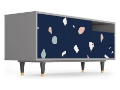 Mueble de TV - 125х56х41 cm - T7 - Space Satellites, Cinza^ Móvel De Tv
