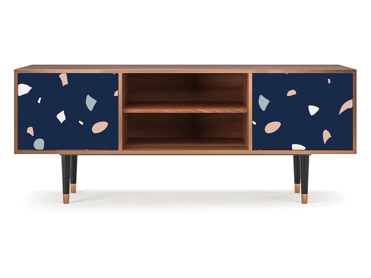 Discount Mueble de TV - 170х69х48 cm - T2 - Space Satellites, Nogueira Castanho