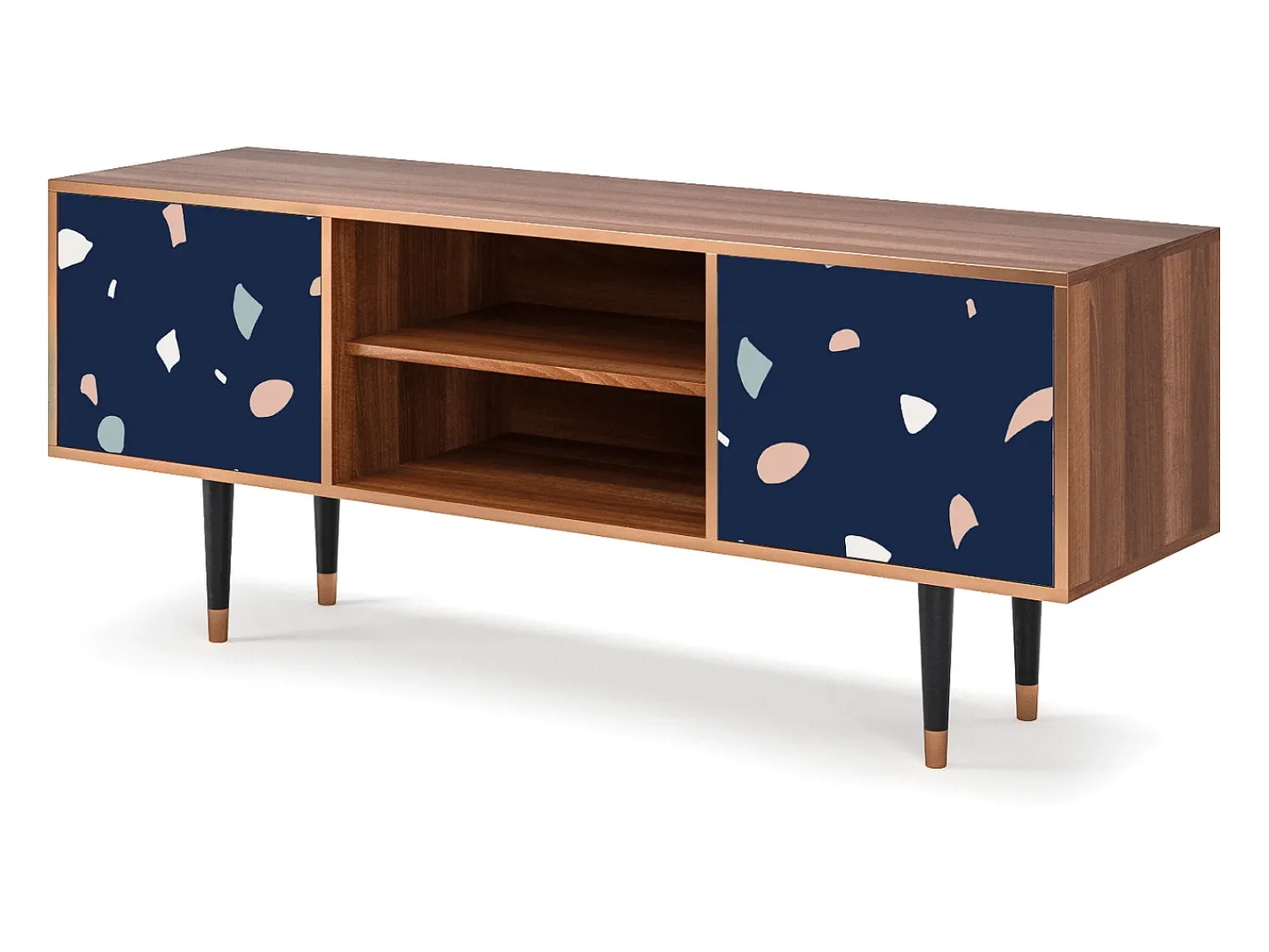 Discount Mueble de TV - 170х69х48 cm - T2 - Space Satellites, Nogueira Castanho