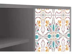 Móvel De Tv* Mueble de TV - 170х69х48 cm - T2 - Spring Ceramics, Cinza Cinzento