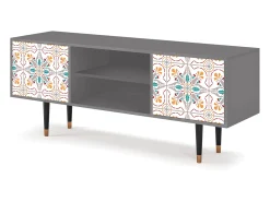 Móvel De Tv* Mueble de TV - 170х69х48 cm - T2 - Spring Ceramics, Cinza Cinzento