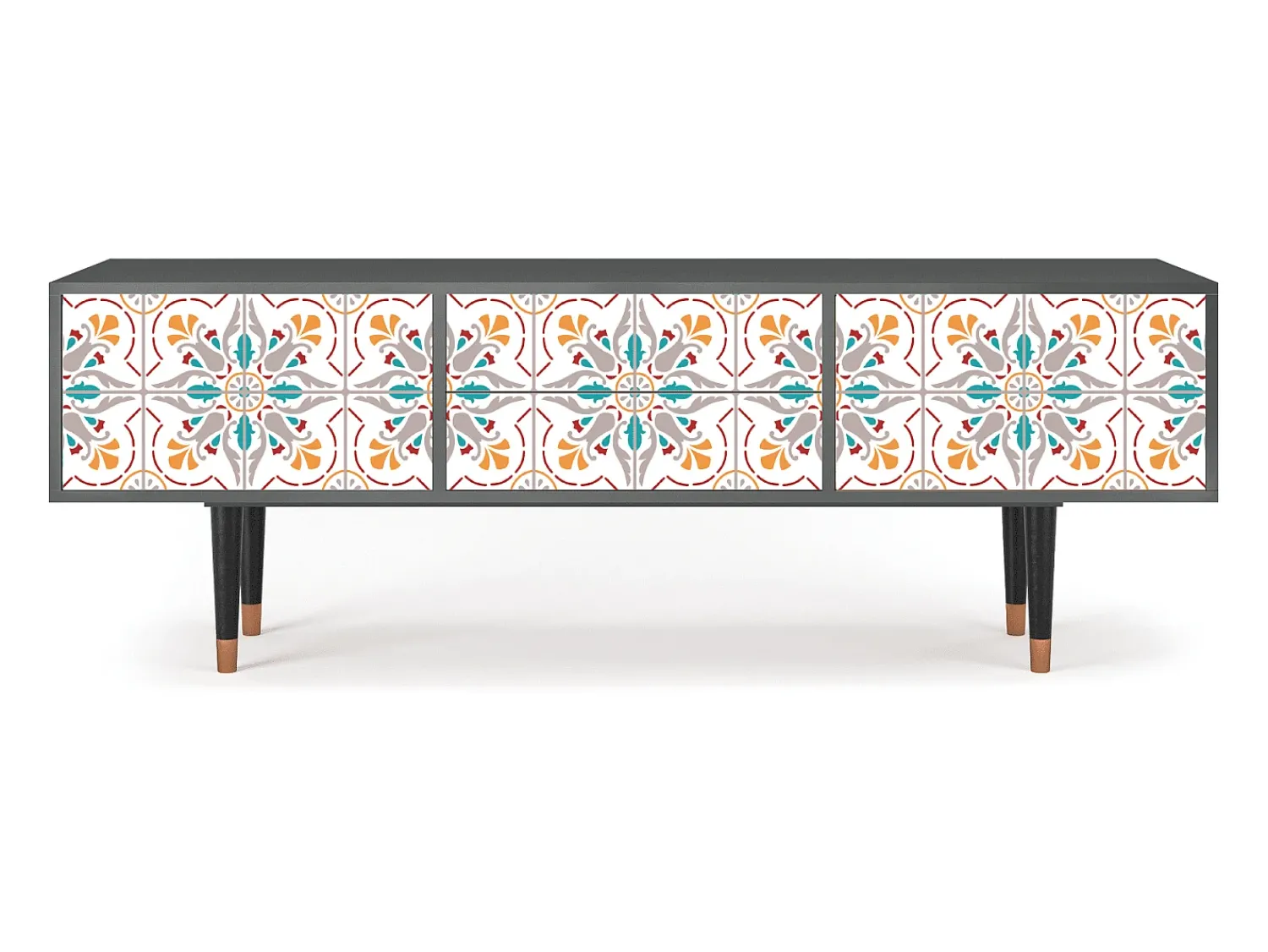 Online Mueble de TV - 170х59х48 cm - T4 - Spring Ceramics, Antracite Cinza antracite