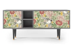 Móvel De Tv* Mueble de TV - 150х69х41 cm - T5 - Spring Swallow, Cinza Cinzento