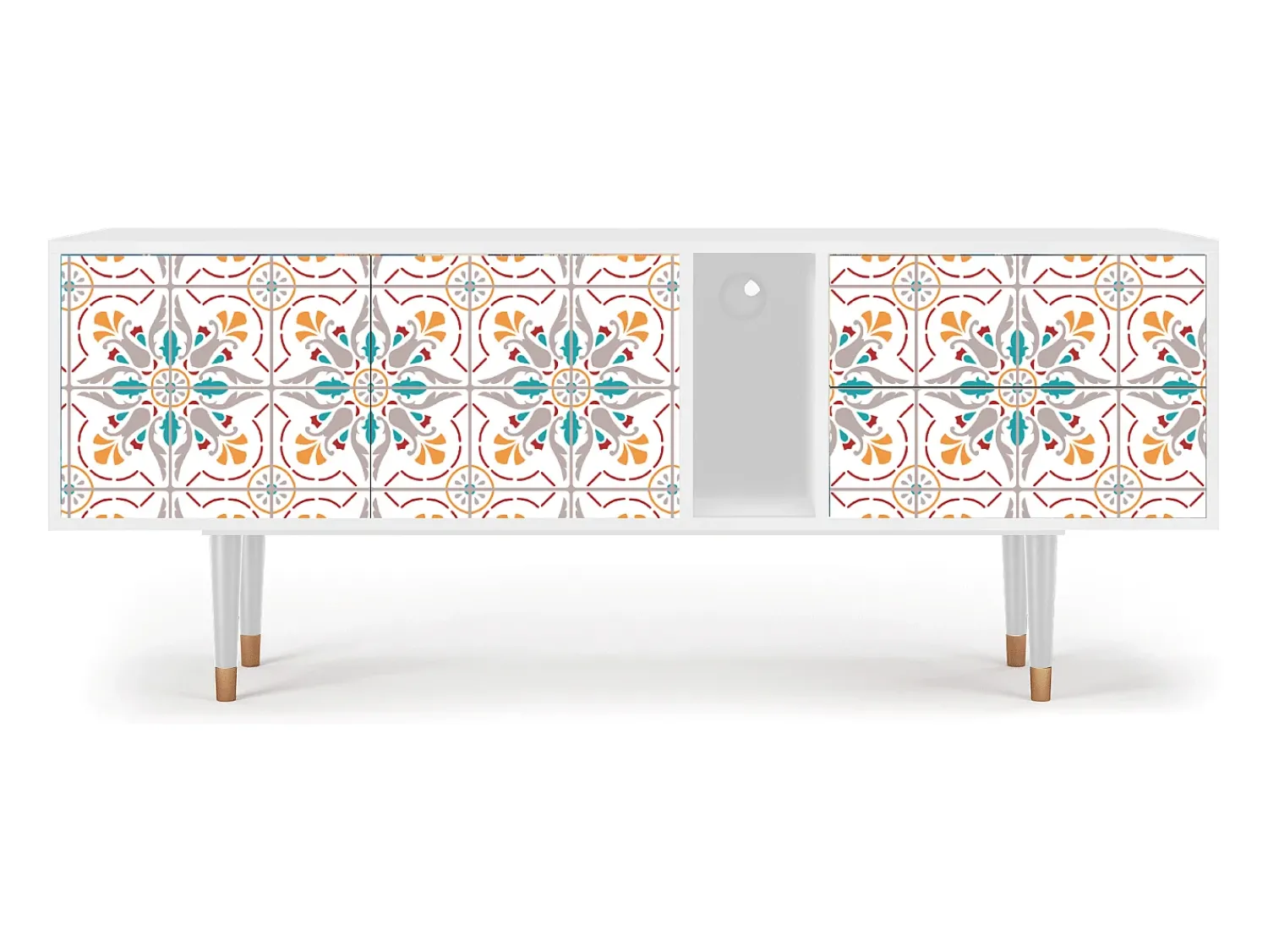 Mueble de TV - 170х69х48 cm - T1 - Spring Ceramics, Branco^ Móvel De Tv