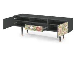 Móvel De Tv| Mueble de TV - 170х59х41 cm - T6 - Spring Swallow, Antracite Cinza antracite