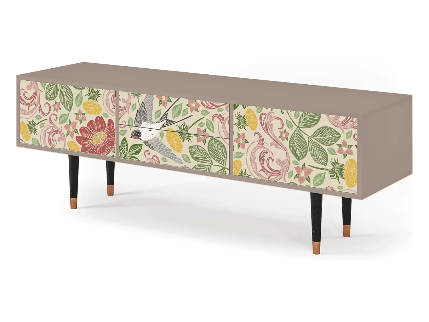 Clearance Mueble de TV - 170х59х48 cm - T4 - Spring Swallow, Latte Bege