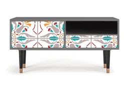 Móvel De Tv* Mueble de TV - 115х59х48 cm - T3 - Spring Ceramics, Cinza Cinzento