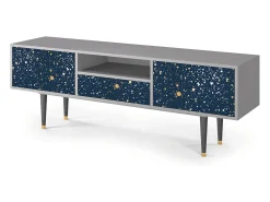 Móvel De Tv* Mueble de TV - 170х59х41 cm - T6 - Starfall, Cinza Cinzento