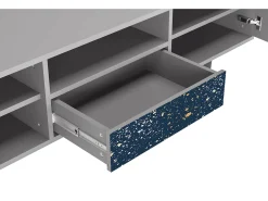 Móvel De Tv* Mueble de TV - 170х59х41 cm - T6 - Starfall, Cinza Cinzento