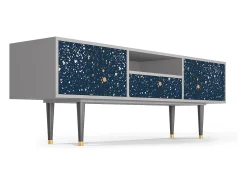 Móvel De Tv* Mueble de TV - 170х59х41 cm - T6 - Starfall, Cinza Cinzento