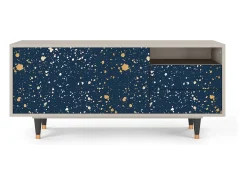 Móvel De Tv| Mueble de TV - 125х56х41 cm - T7 - Starfall, Areia Bege