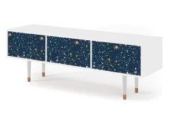 Móvel De Tv* Mueble de TV - 170х59х48 cm - T4 - Starfall, Branco Bege