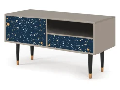 Móvel De Tv| Mueble de TV - 115х59х48 cm - T3 - Starfall, Areia Bege