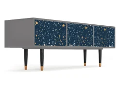 Móvel De Tv| Mueble de TV - 170х59х48 cm - T4 - Starfall, Cinza Cinzento