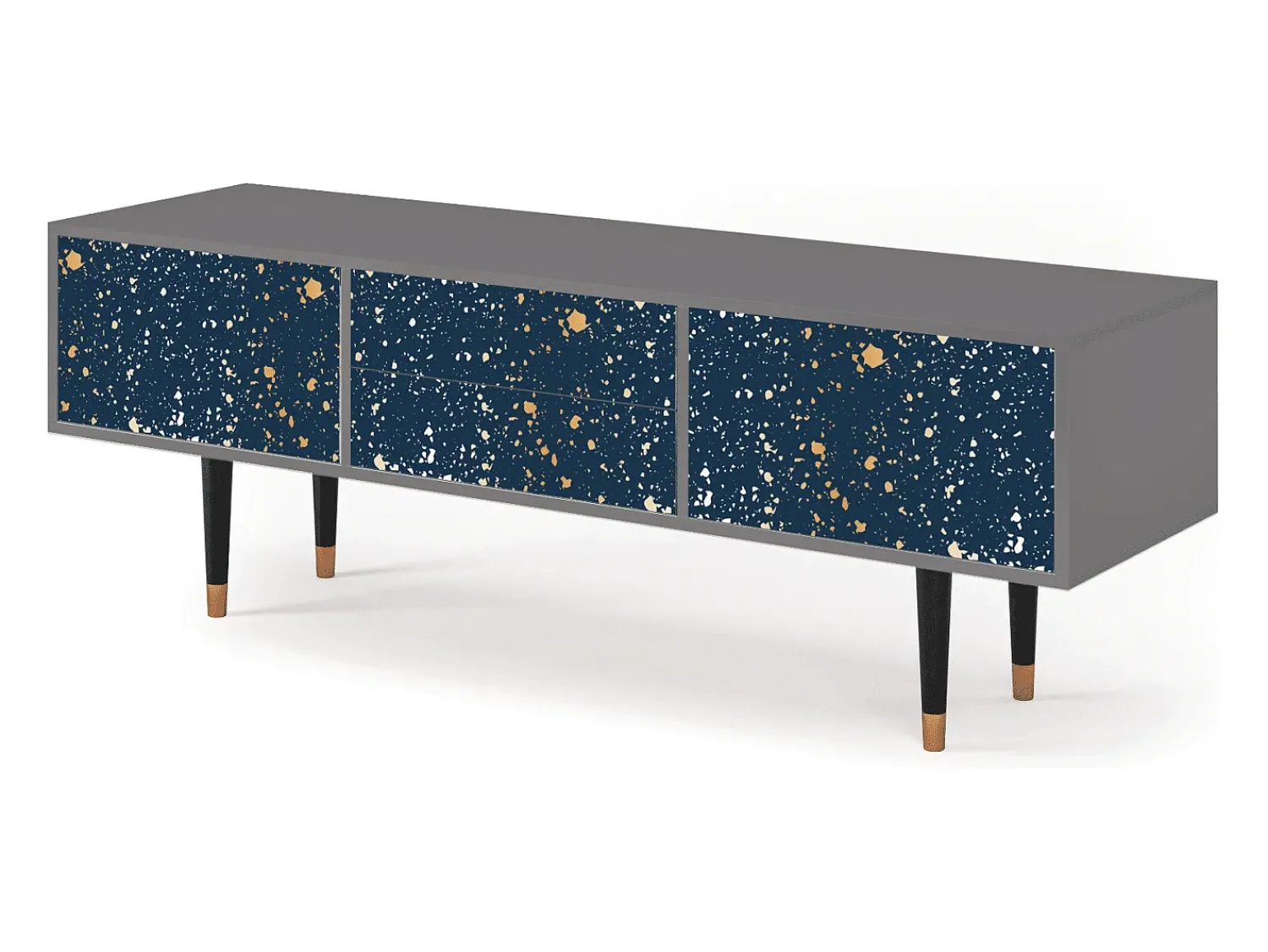 Móvel De Tv| Mueble de TV - 170х59х48 cm - T4 - Starfall, Cinza Cinzento