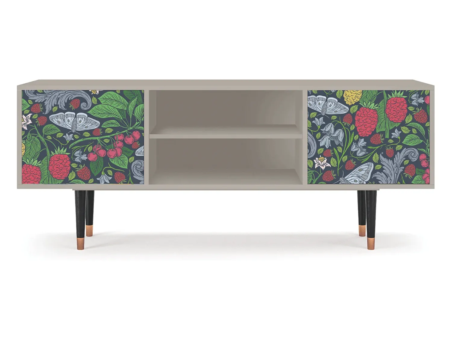 Móvel De Tv| Mueble de TV - 170х69х48 cm - T2 - Summer Berries, Areia Bege