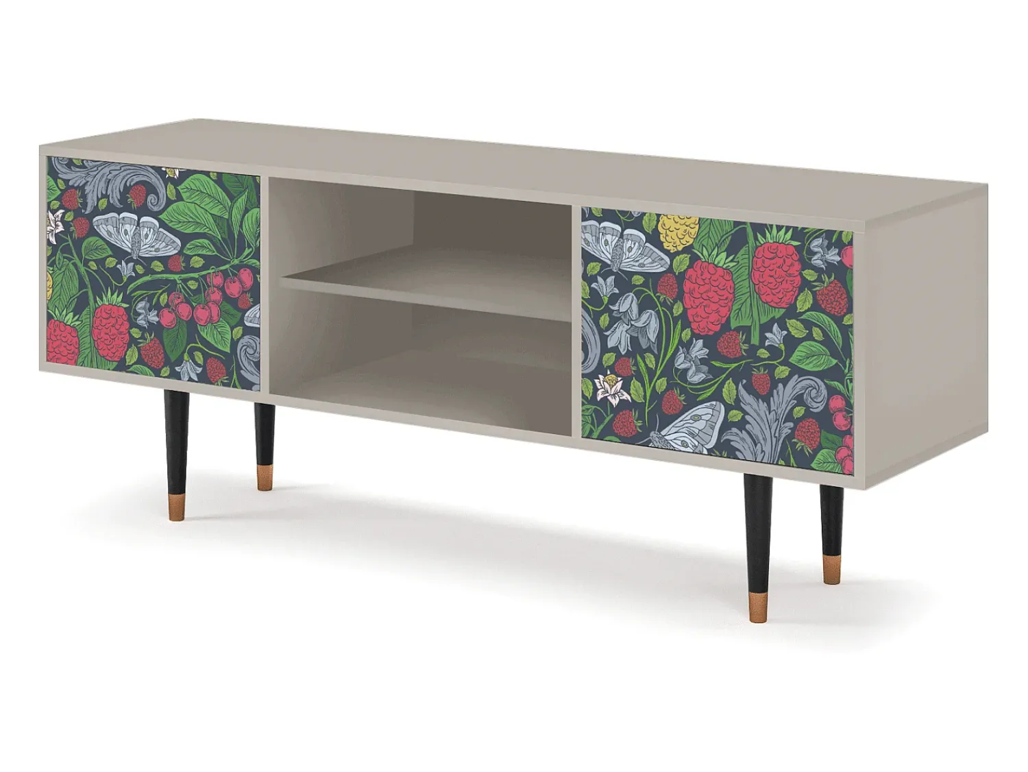 Móvel De Tv| Mueble de TV - 170х69х48 cm - T2 - Summer Berries, Areia Bege