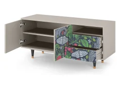 Clearance Mueble de TV - 125х56х41 cm - T7 - Summer Berries, Areia Bege