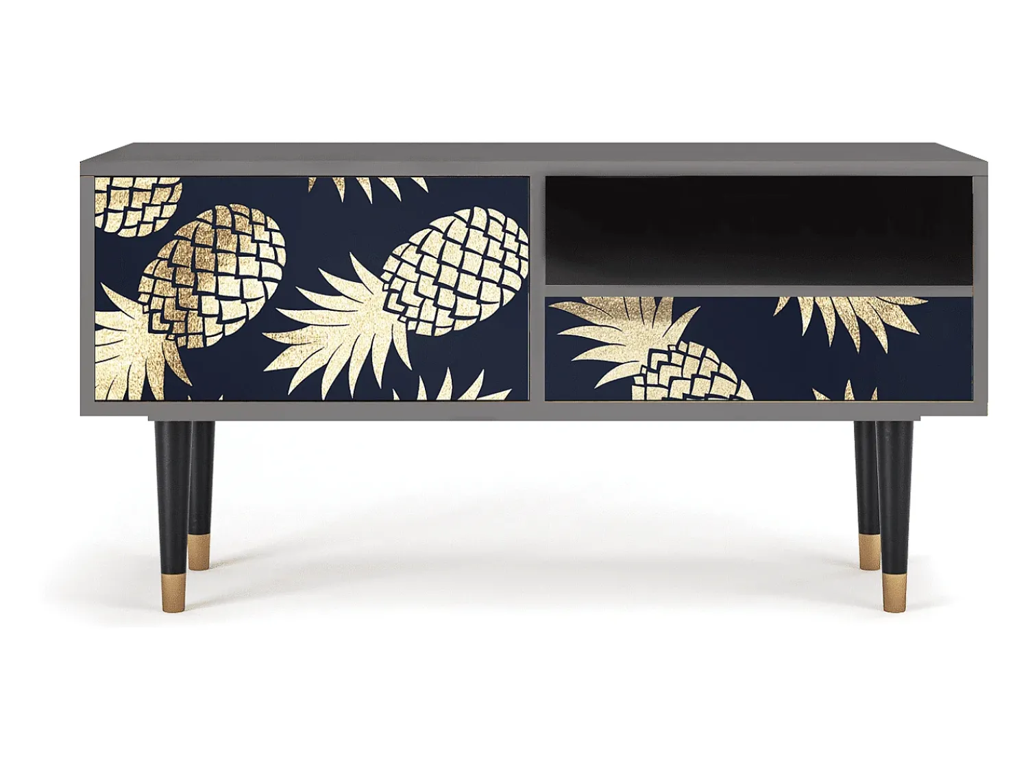Outlet Mueble de TV - 115х59х48 cm - T3 - Sunny Pineaple, Areia Bege