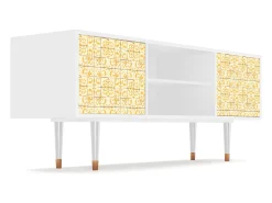 Móvel De Tv* Mueble de TV - 170х69х48 cm - T2 - Sunshiny Tile, Branco Bege