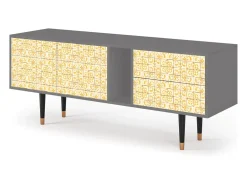 Mueble de TV - 170х69х48 cm - T1 - Sunshiny Tile, Cinza Cinzento