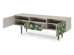 Móvel De Tv* Mueble de TV - 170х59х41 cm - T6 - Sunny Palm Tree, Areia Bege