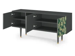 Mueble de TV - 150х69х41 cm - T5 - Sunny Palm Tree, Antracite^ Móvel De Tv