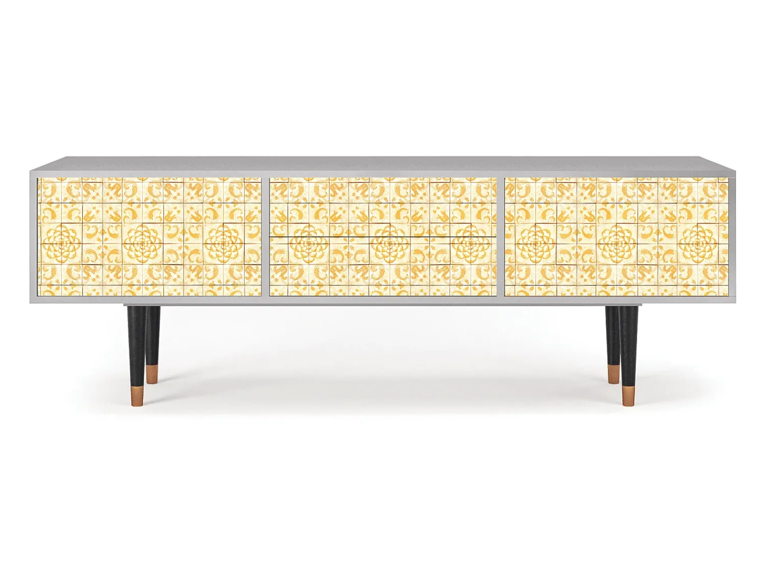Outlet Mueble de TV - 170х59х48 cm - T4 - Sunshiny Tile, Cinza Cinzento