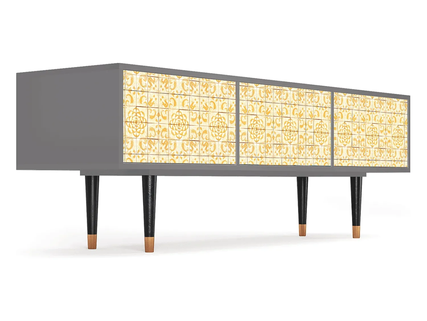 Outlet Mueble de TV - 170х59х48 cm - T4 - Sunshiny Tile, Cinza Cinzento