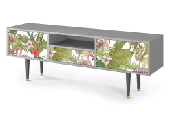 Móvel De Tv| Mueble de TV - 170х59х41 cm - T6 - Sweet Flamingo, Cinza Cinzento