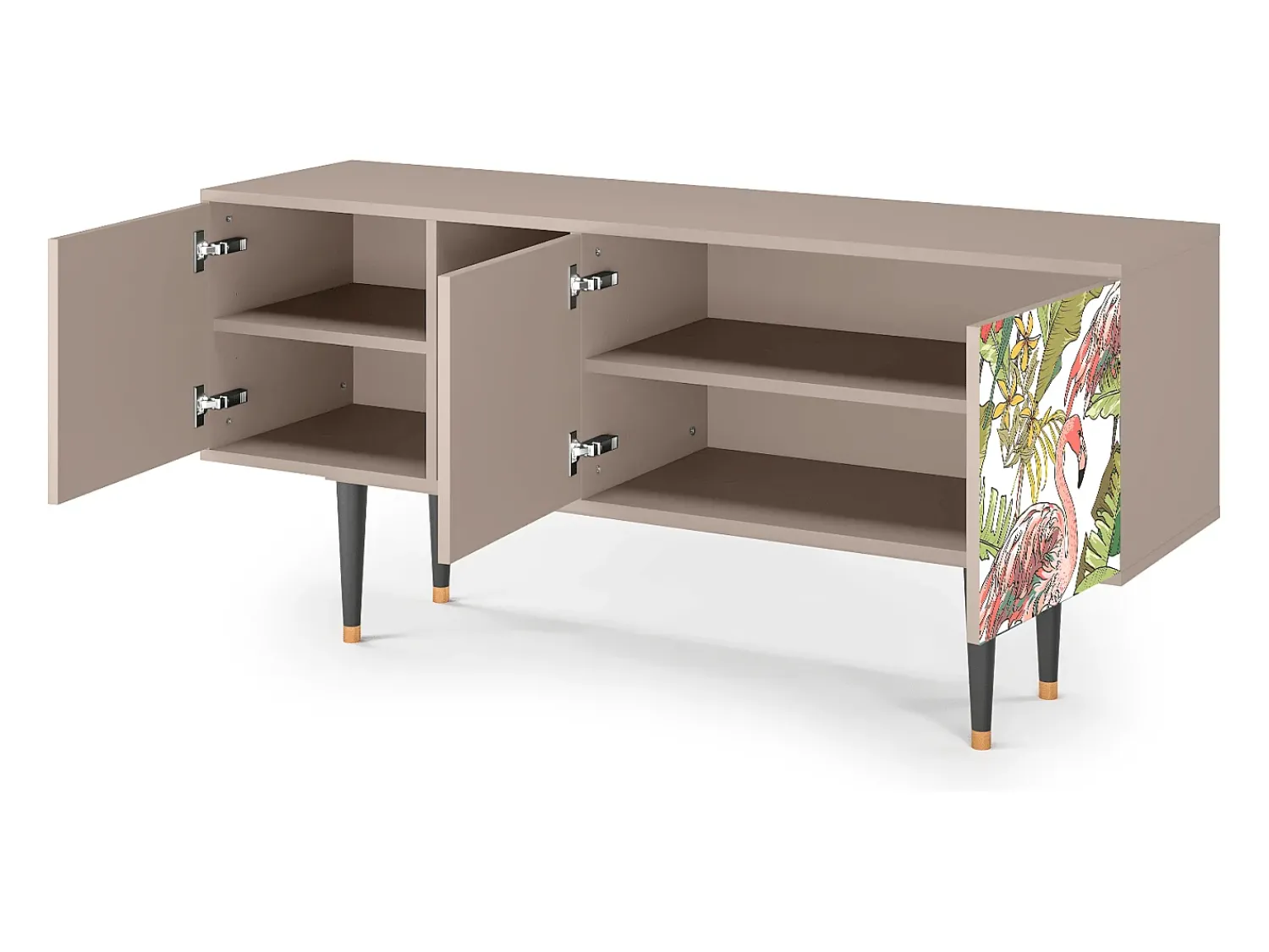 Mueble de TV - 150х69х41 cm - T5 - Sweet Flamingo, Latte^ Móvel De Tv
