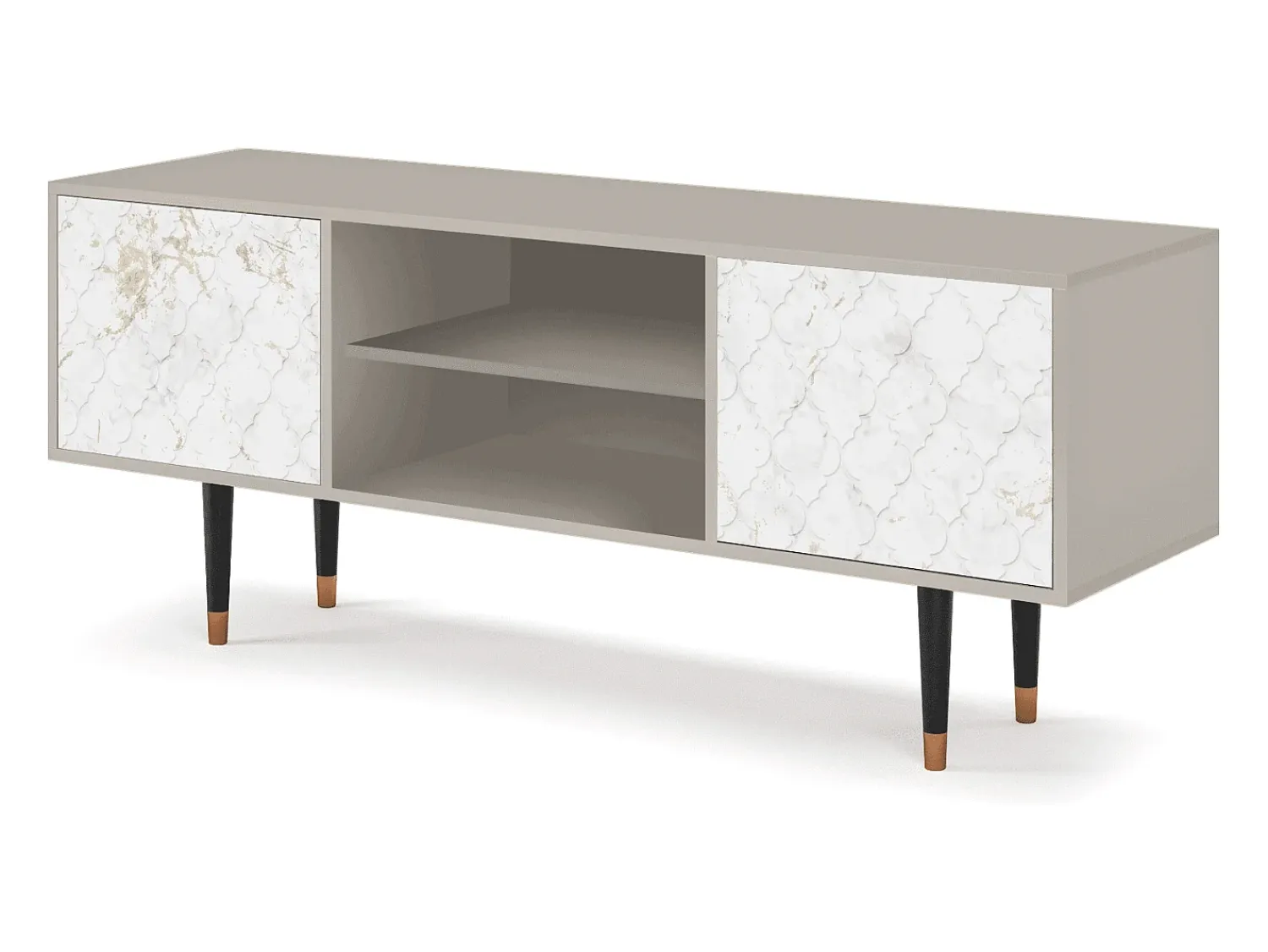 Discount Mueble de TV - 170х69х48 cm - T2 - Sweet Cotton, Areia Bege