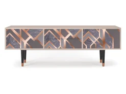 New Mueble de TV - 170х59х48 cm - T4 - Taupe Anatomy, Latte Bege