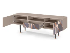 Outlet Mueble de TV - 170х59х41 cm - T6 - Taupe Anatomy, Latte Bege