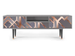 Móvel De Tv| Mueble de TV - 170х59х41 cm - T6 - Taupe Anatomy, Cinza Cinzento