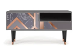Best Mueble de TV - 115х59х48 cm - T3 - Taupe Anatomy, Cinza Cinzento