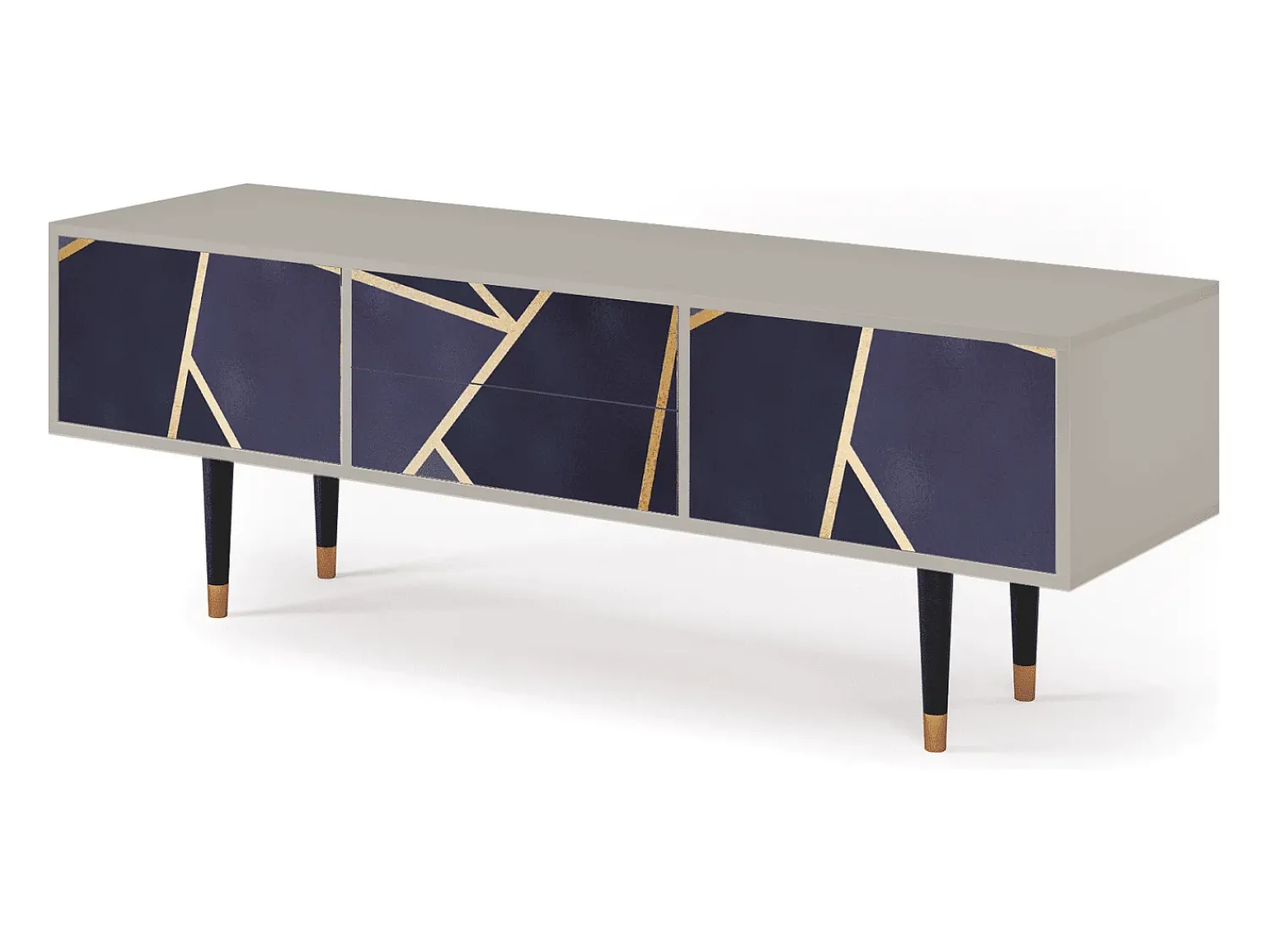 Discount Mueble de TV - 170х59х48 cm - T4 - The Amethyst, Areia Bege