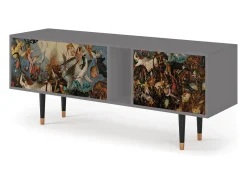 Móvel De Tv| Mueble de TV - 170х69х48 cm - T1 - The Fall, Cinza Cinzento