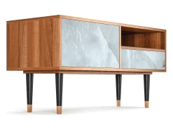 Móvel De Tv* Mueble de TV - 115х59х48 cm - T3 - The Onyx, Nogueira Castanho