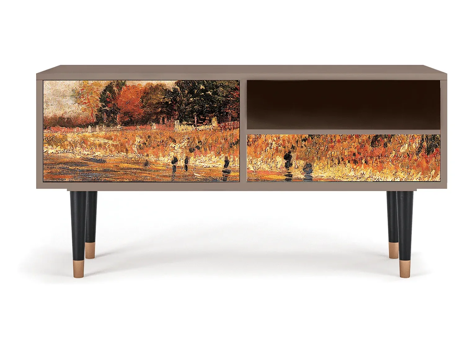 Mueble de TV - 115х59х48 cm - T3 - The Banks, Latte^ Móvel De Tv